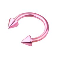 Fashion Solid Color Stainless Steel Plating Nose Studs 1 Piece sku image 18