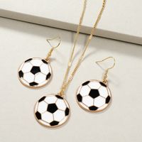 Fashion Football Alloy Enamel Unisex Necklace main image 6