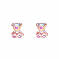 Cute Bear Resin Women's Ear Studs 1 Pair main image 3