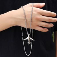 Simple Style Airplane Alloy Plating Unisex Necklace 1 Piece main image 4