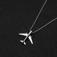 Simple Style Airplane Alloy Plating Unisex Necklace 1 Piece main image 1