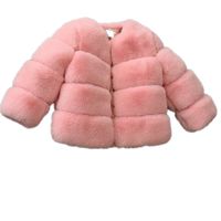 Warm Winter Fashion Solid Color Imitation Fur Girls Outerwear main image 5