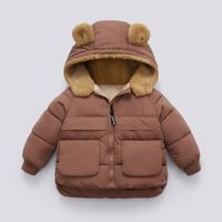 Warm Winter Fashion Solid Color Polyester Boys Outerwear main image 2