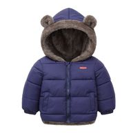 Warm Winter Fashion Animal Cartoon Solid Color Polyester Boys Outerwear main image 3