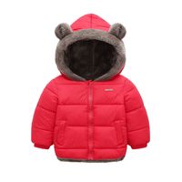 Warm Winter Fashion Animal Cartoon Solid Color Polyester Boys Outerwear main image 6