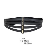 Fashion Solid Color Pu Leather Buckle Women's Leather Belts 1 Piece sku image 4