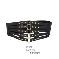 Fashion Solid Color Pu Leather Buckle Women's Leather Belts 1 Piece sku image 2