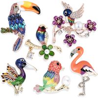 Original Design Animal Alloy Gold Plated Silver Plated Rhinestones Kid's Brooches main image 2