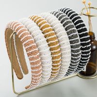Mode Geometrisch Tuch Künstliche Perlen Strasssteine Haarband main image 1