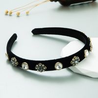 Barocker Stil Geometrisch Tuch Künstliche Perlen Strasssteine Haarband main image 2