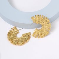 1 Pair Retro C Shape Plating Alloy Ear Studs main image 1