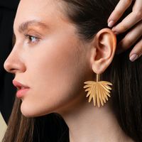 Retro Leaf Alloy Plating Women's Drop Earrings 1 Pair main image 2