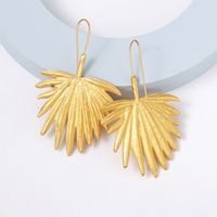 Retro Leaf Alloy Plating Women's Drop Earrings 1 Pair main image 1