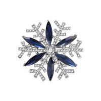 Elegante Copo De Nieve Aleación Diamante De Imitación Mujeres Broches 1 Pieza main image 5