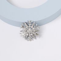 Elegante Copo De Nieve Aleación Diamante De Imitación Mujeres Broches 1 Pieza main image 2