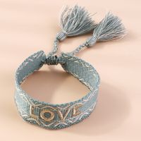 Fashion Letter Rope Knitting Women's Bracelets 1 Piece sku image 5