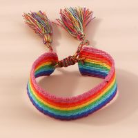 Retro Letter Heart Shape Rope Knitting Women's Bracelets 1 Piece main image 2