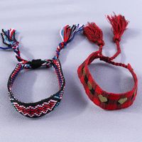 Retro Letter Heart Shape Rope Knitting Women's Bracelets 1 Piece sku image 6