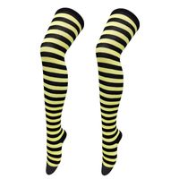 Women's Japanese Style Stripe Polyester Cotton Over The Knee Socks A Pair sku image 16