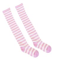 Women's Japanese Style Stripe Polyester Cotton Over The Knee Socks A Pair sku image 21
