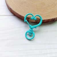 Simple Style Heart Shape Metal Paint Keychain sku image 11