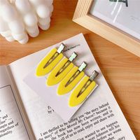 Simple Style Solid Color Plastic Hair Clip 1 Set sku image 1
