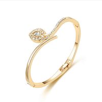 Fashion Water Droplets Alloy Rhinestones Women's Bangle sku image 2