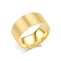 Fashion Solid Color Titanium Steel Plating Rings main image 2