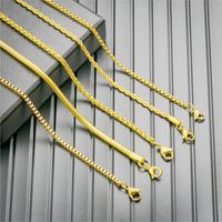 Einfacher Stil Geometrisch Rostfreier Stahl Überzug Kette Halskette main image 5
