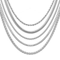 Einfacher Stil Geometrisch Rostfreier Stahl Überzug Kette Halskette main image 3