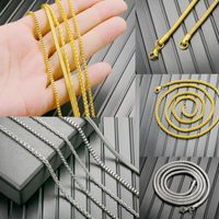 Einfacher Stil Geometrisch Rostfreier Stahl Überzug Kette Halskette main image 6