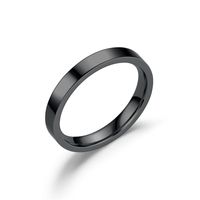 Simple Style Solid Color Titanium Steel Rings main image 5