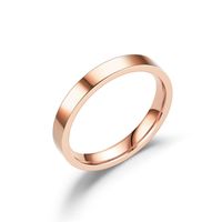 Simple Style Solid Color Titanium Steel Rings main image 4