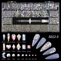 Fashion Geometric Glass Nail Decoration Accessories 1 Set sku image 2