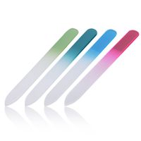 Nail Glass File Manicure Rub Strip Nail File Strip Independent Packaging Glass File Nail Tool Wholesale Random Color main image 1