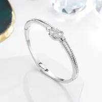 Fashion Star Moon Alloy Rhinestones Women's Bangle sku image 3