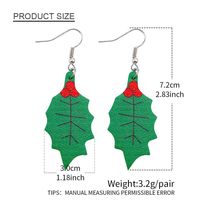 Novelty Water Droplets Pu Leather Women's Earrings 1 Pair main image 4
