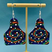 Retro Geometric Ghost Pu Leather Alloy Women's Drop Earrings 1 Pair main image 4