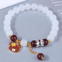 Fashion Round Arylic Beaded Bracelets 1 Piece main image 4