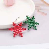 Fashion Snowflake Alloy Hollow Out Women's Earrings 1 Pair main image 5