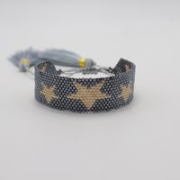 Bohemian Star Glass Tassel Unisex Bracelets 1 Piece sku image 9