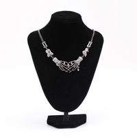 Funny Hand Alloy Plating Rhinestones Women's Necklace 1 Piece main image 2