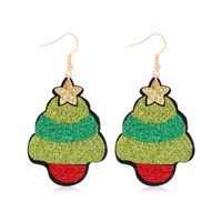 Fashion Christmas Tree Cloth Women's Earrings 1 Pair sku image 2