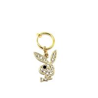 Simple Style Rabbit Stainless Steel Plating Inlay Artificial Gemstones Women's Belly Ring sku image 12