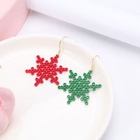 Fashion Snowflake Alloy Hollow Out Women's Earrings 1 Pair main image 3
