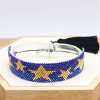 Bohemian Star Glass Tassel Unisex Bracelets 1 Piece sku image 4
