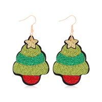 Moda Árbol De Navidad Tela Mujeres Aretes 1 Par main image 3