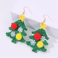 Fashion Christmas Tree Cloth Women's Earrings 1 Pair main image 1
