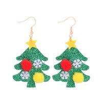 Fashion Christmas Tree Cloth Women's Earrings 1 Pair sku image 1