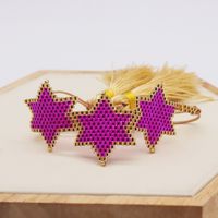 Bohemian Star Glass Knitting Unisex Bracelets 1 Piece sku image 5